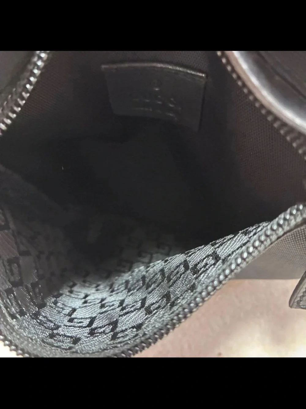 Gucci Black Nylon Dual-Pocket Belt Bag